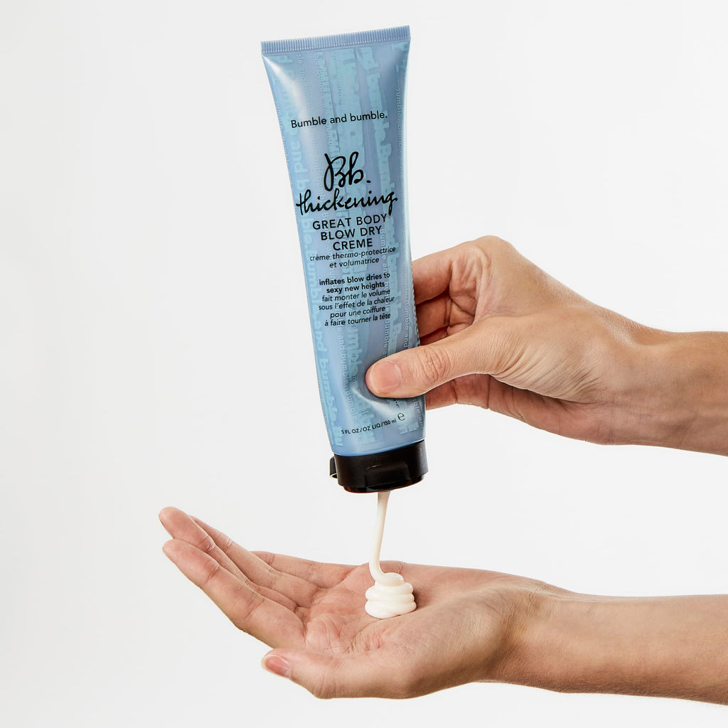 Bumble and bumble. Thickening Great Body Volumizing Blow Dry Cream | For Voluminous Blowouts | Heat Protection | For Fine to Medium Wavy, Straight Hair Types, 5 Fl Oz