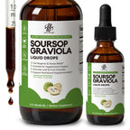 Soursop Graviola Liquid Drop for Cell Support & Regeneration, Immune System and Gut Health Support, Pure Soursop Bitters Liquid, High Absorption, Sugar/Gluten Free, Natural Flavor, 1 Fl Oz