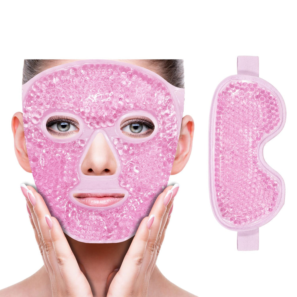 Buy now Cold Face Eye Mask Ice Pack Reduce Facial Puff, Dark Circles, Gel Hot Heat Cold Compress Pack, Face SPA Gift for Woman Sleeping, Pressure, Headaches, Skin Care, Post Laser Cosmetic Care[Blue] at indiglob india