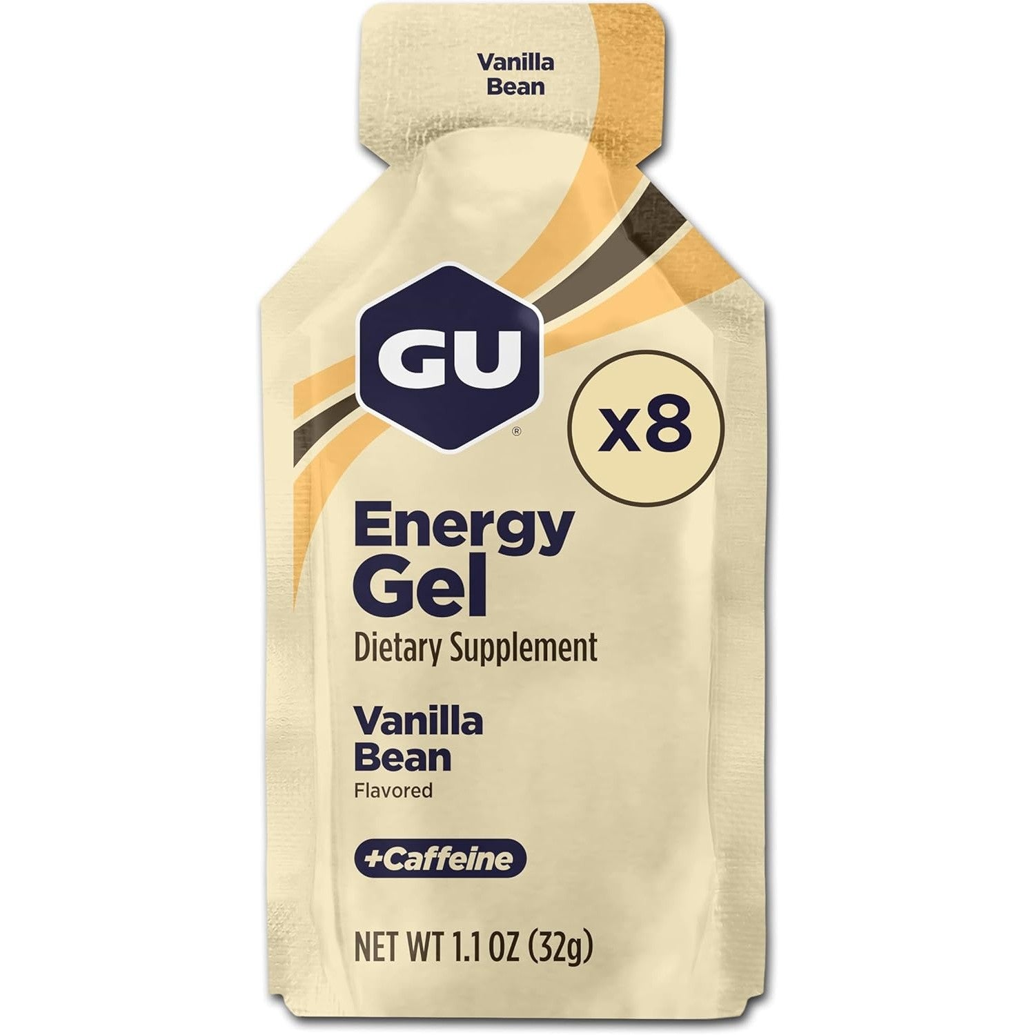 Buy now GU Energy Original Sports Nutrition Energy Gel, Vegan, Gluten-Free, Kosher, and Dairy-Free On-the-Go Energy for Any Workout, 8-Count, Tri-Berry Vanilla Bean 8 Count (Pack of 1) at indiglob india