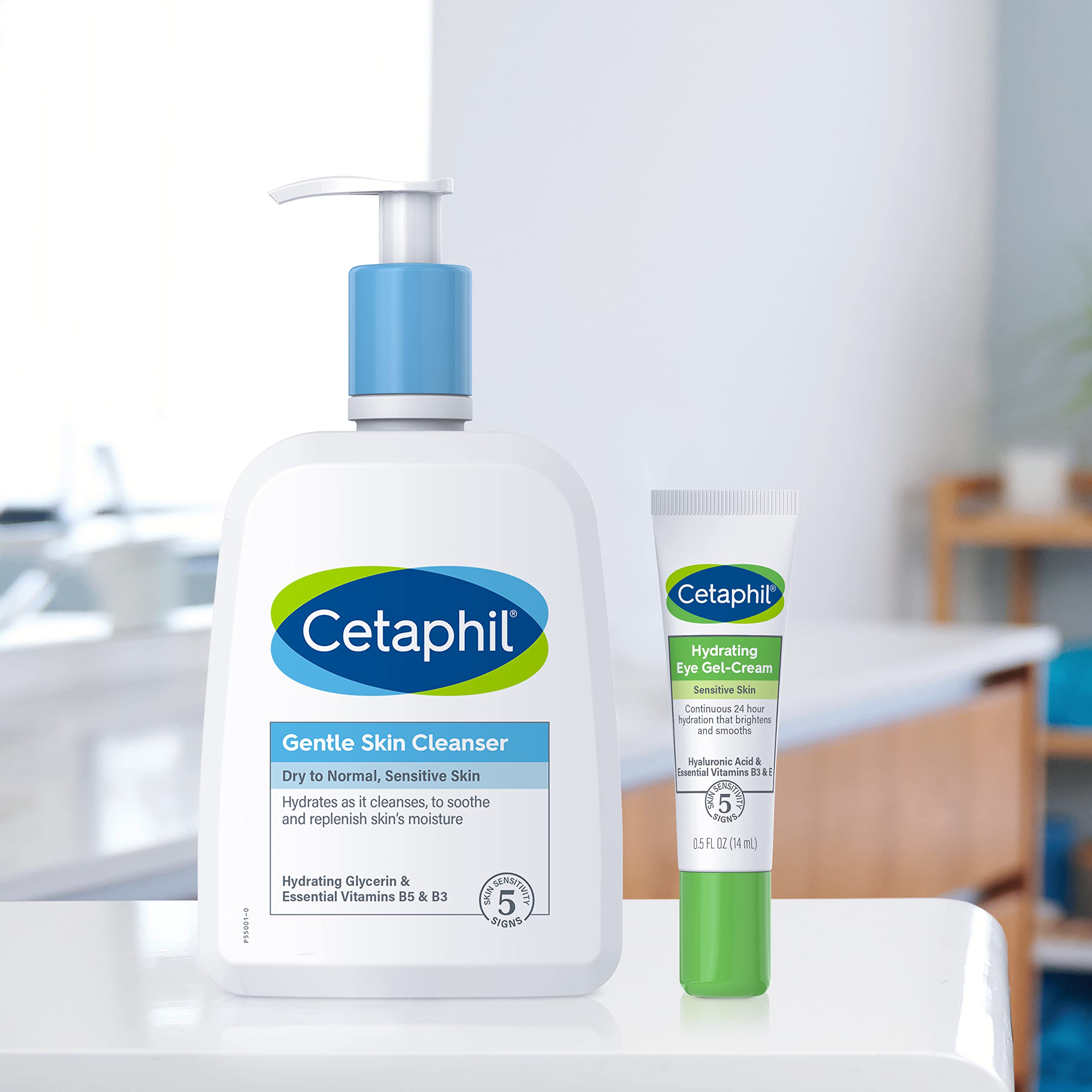 Buy now Cetaphil Hydrating Eye Gel-Cream, With Hyaluronic Acid, 0.5 Fl oz, Brightens and Smooths Under Eyes, 24 Hour Hydration for All Skin Types, (Packaging May Vary) at indiglob india