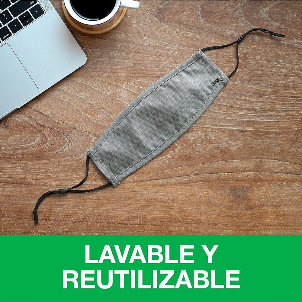 Buy now 3M Daily Face Mask, Reusable, Washable, Adjustable Ear Loops, Lightweight Cotton Fabric, 3 Pack at indiglob india