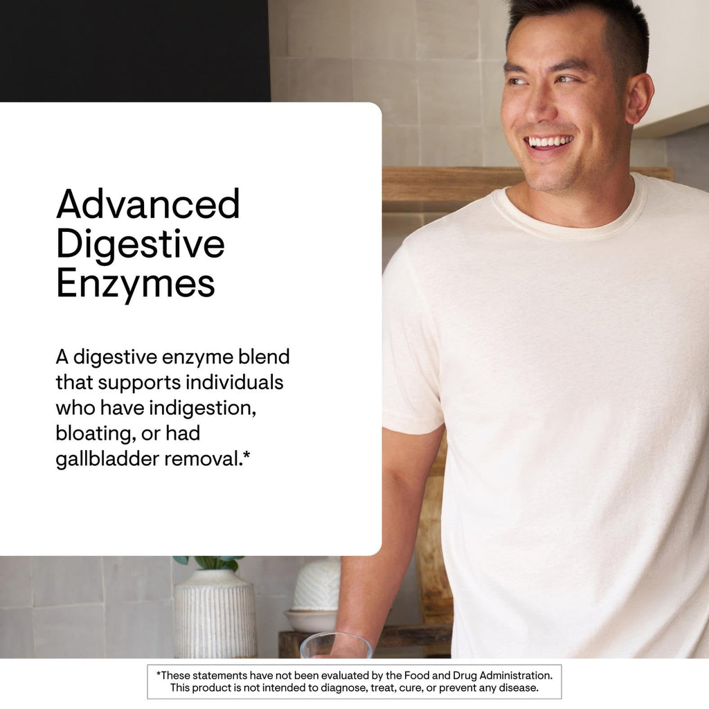 Thorne Advanced Digestive Enzymes, Pepsin & Betaine HCl, 180 Capsules | Provides Relief for Occasional Indigestion, Constipation, Gas & Bloating*, Pancreatin & Ox Bile, Third-Party Certified