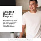 Thorne Advanced Digestive Enzymes, Pepsin & Betaine HCl, 180 Capsules | Provides Relief for Occasional Indigestion, Constipation, Gas & Bloating*, Pancreatin & Ox Bile, Third-Party Certified