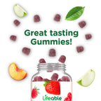 Lifeable Cranberry Gummies for Kids | Great Tasting Cranberry Supplement | for Urinary Tract Health, Bladder & Digestive Support | Vegan and Cranberries | 60 Count
