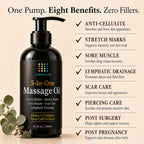 Bruizex 5-in-1 Lymphatic Drainage Massage Oil for Massage Therapy, 8.5 Oz