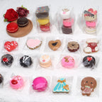 TEMLQPACK100Pcs Self - sealing 3x3 Inch Clear Cellophane Bags - Perfect for Packaging Chocolate - covered Oreos, Macarons, etc. - Party Edition