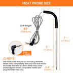 2-Pack Meat Thermometer Replacement for Pit Boss Pellet Grills and Smokers