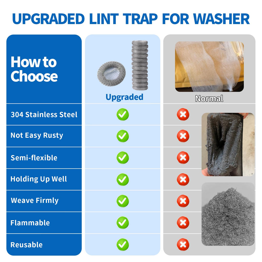 SUNHE YHK Lint Traps for Washing Machine, 40 Pieces