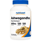 Nutricost Ashwagandha Root Extract Herbal Supplement 600mg, 30 Capsules - Vegetarian, GMO-Free, Gluten Free