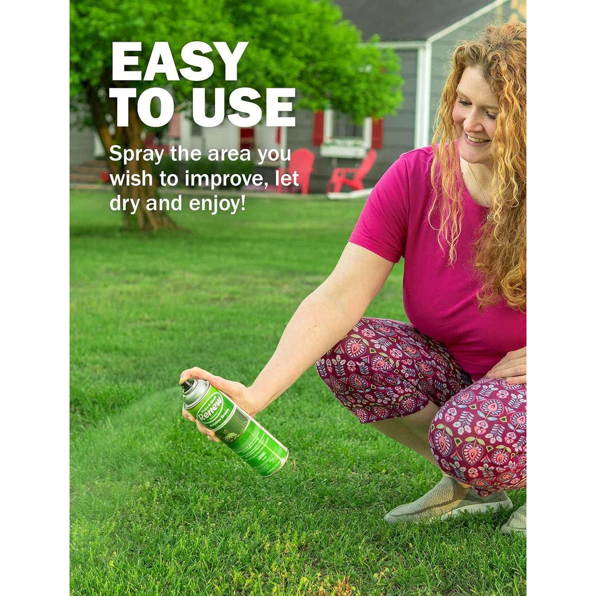 Seymour RENEW Grass and Shrub Spray Paint, Pristine Green, 17 oz. Can.