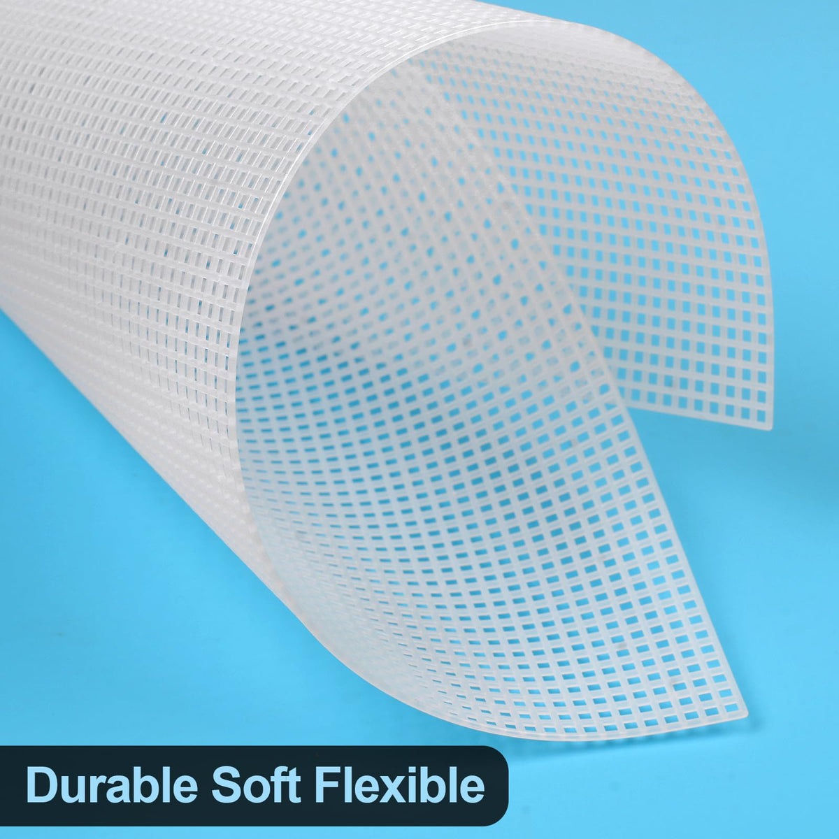 Phinus 7-Piece Plastic Canvas Sheets, 10.5" x 13.5", Eye Mesh for Embroidery & Knit Crochet Projects, DIY Handicraft, Make Dividers