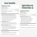 Snap Supplements Gut Health Supplement & Organic Spirulina Chlorella Bundle | Lipase Supplement, Probiotic Greens–Supports Digestion, Detox, Energy & Immune Health, 50 + 120 Vegan Capsules 30-Day Supply