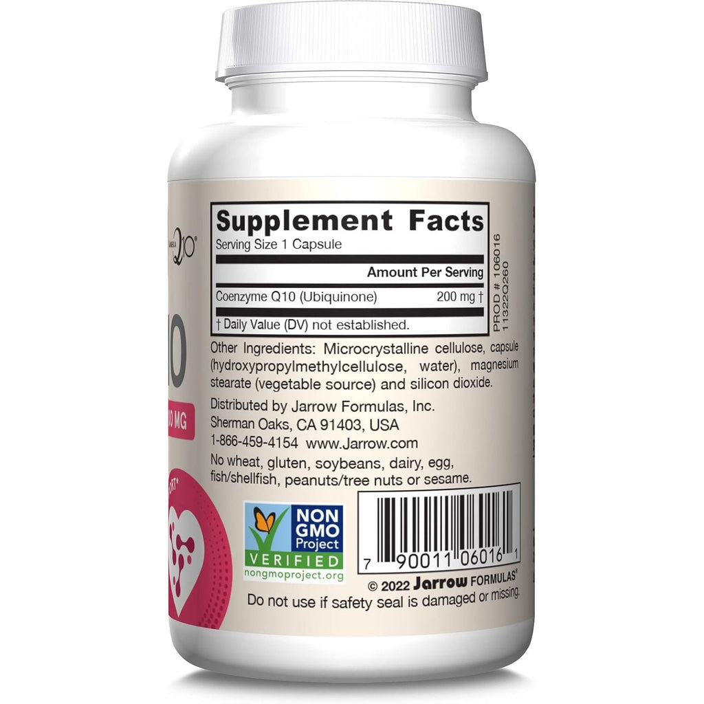 Buy now Jarrow FormulasÂ® Co-Q10, 200 mg, Antioxidant Support for Mitochondrial Health, Cellular Energy Production and Healthy Cardiovascular Function, 60 Veggie Capsules, 60 Day Supply at indiglob india