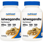 Nutricost Ashwagandha Root Extract Herbal Supplement 600mg, 30 Capsules - Vegetarian, GMO-Free, Gluten Free