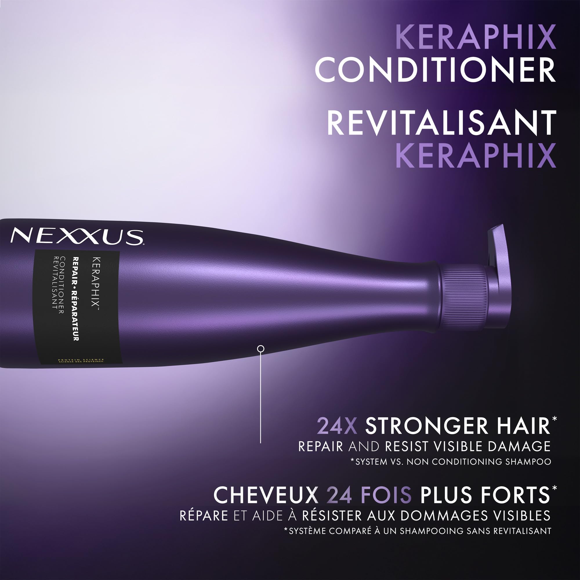 Nexxus KERAPHIX™ Conditioner for Damaged Hair Repair 13.5 oz | Visibly repairs damaged hair, Anti-breakage, Smooths hair, for color treated hair, for dry hair
