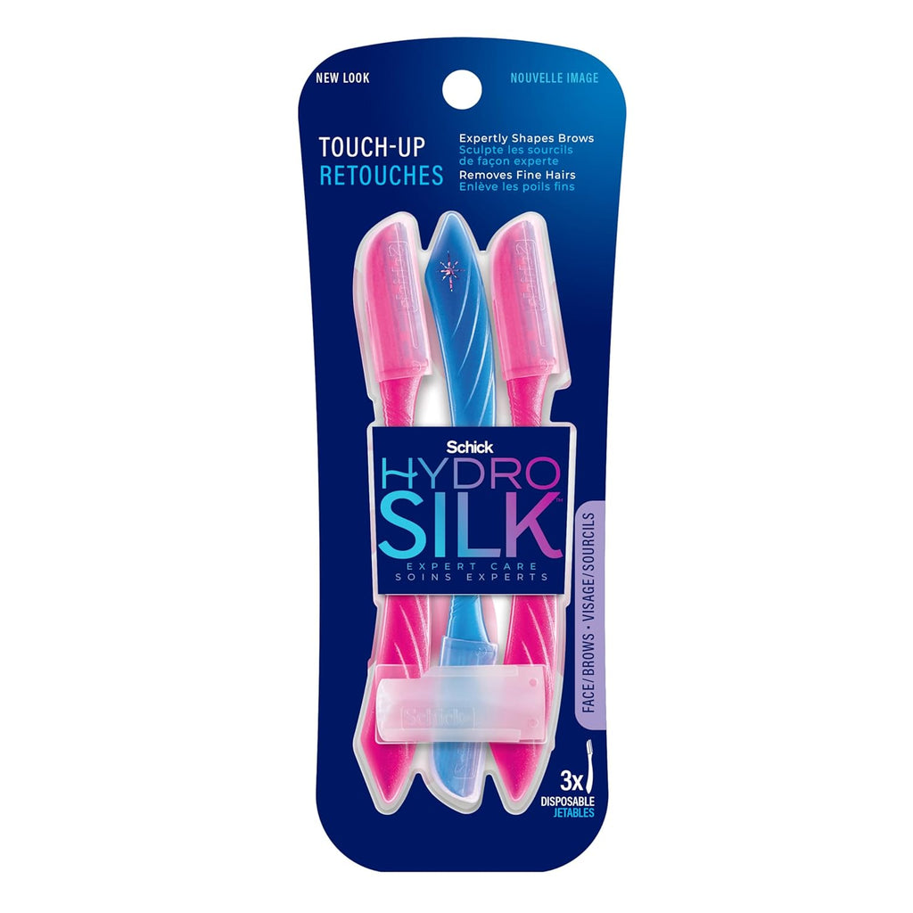 Buy now Schick Hydro Silk Touch-Up Dermaplaning Tool with Precision Cover, 3ct | Dermaplane Razor, Face Razors for Women, Peach Fuzz Remover 3 Count (Pack of 1) at indiglob india