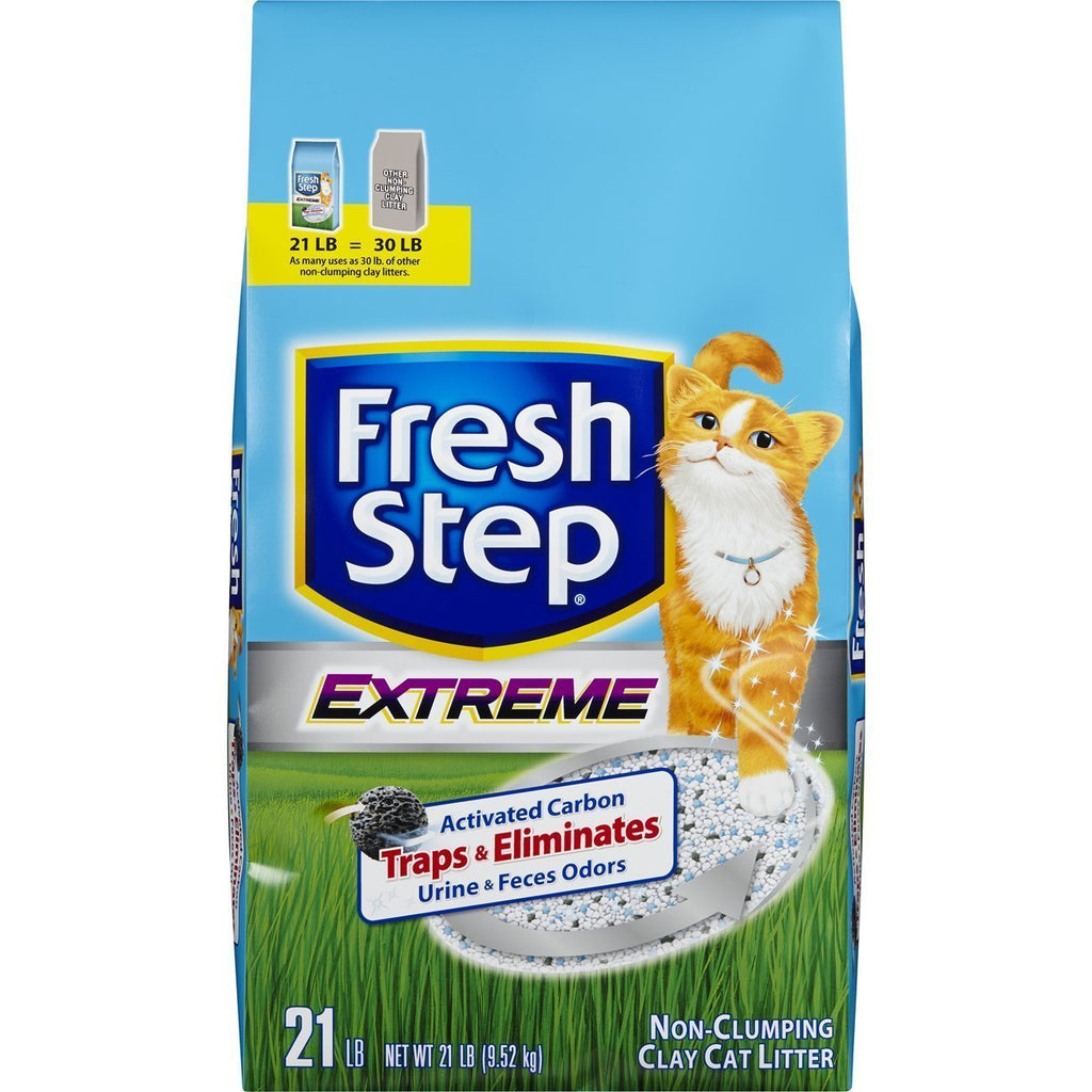Fresh Step Extreme Clay, Non Clumping Cat Litter, Scented, 21 Pounds