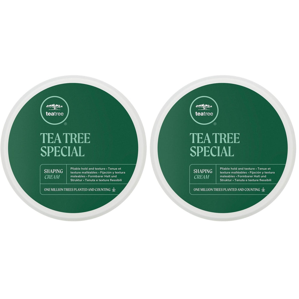 Tea Tree Shaping Cream, Hair Styling Cream, Long-Lasting Hold, Matte Finish, For All Hair Types