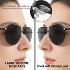 Push-in Eyeglass Nose Pads - PFDHQS 18 Pairs Glasses Nose Pads Replacement Kit - 6 Options Available for Replacing and Having Spare Nose Pads for Sunglasses