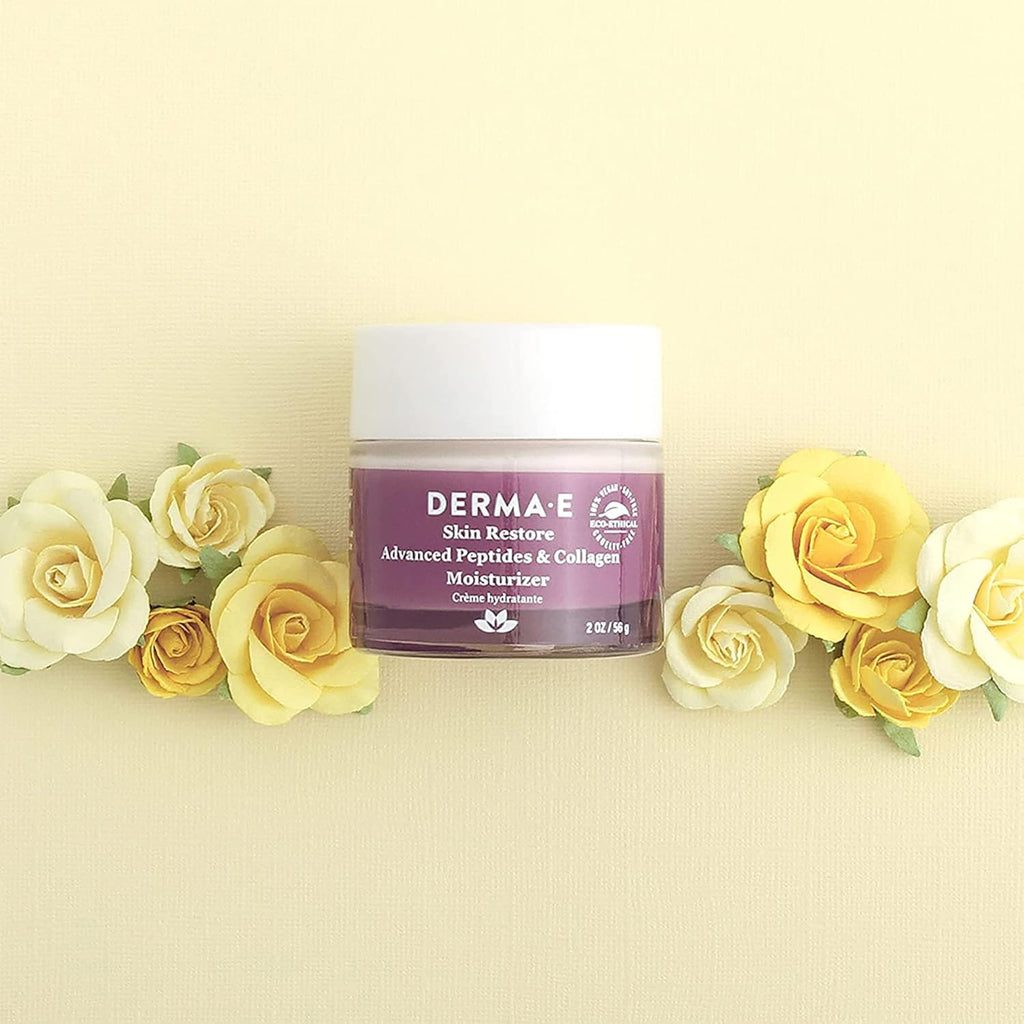 Buy now Derma E Advanced Peptides and Collagen Moisturizer â€“ Double Action Face Cream with Peptide Complex â€“ Intense Natural Collagen Moisture Day and Night Cream for Women, 2oz at indiglob india