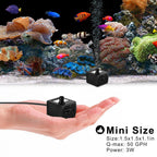 PULACO 50GPH 2Pcs Mini Fountain Pump with 3.3 ft Tubing
