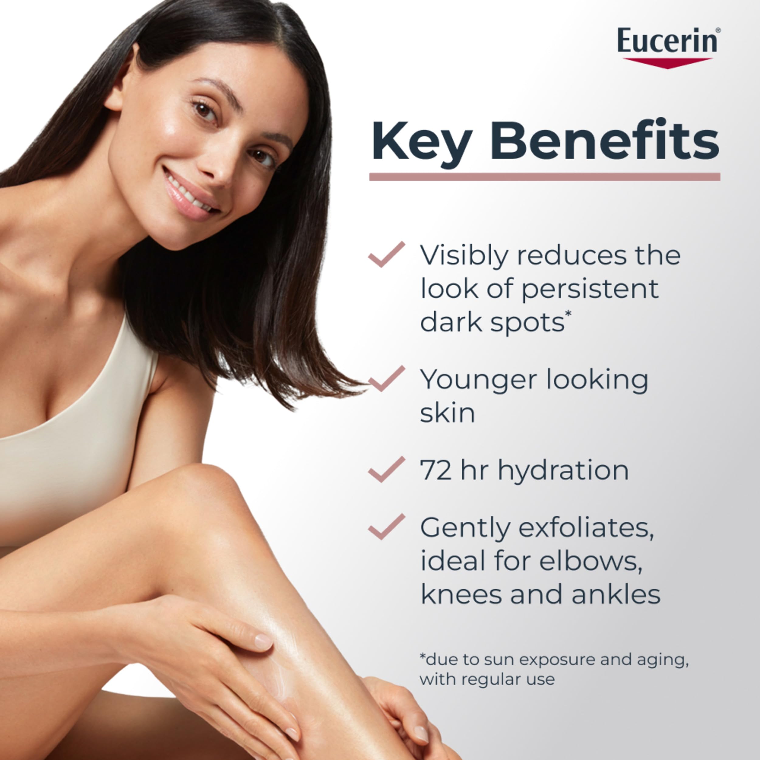 Eucerin Radiant Tone Dark Spot Corrector Body Cream, 7 OZ | Dark Spot Body Cream for Women, Thiamidol Enriched, Reduces Dark Spots Due to Sunlight Exposure and Aging, 72-Hour Hydration