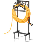 Gayuteay Garden Water Hose Holder with Storage Basket for Outside