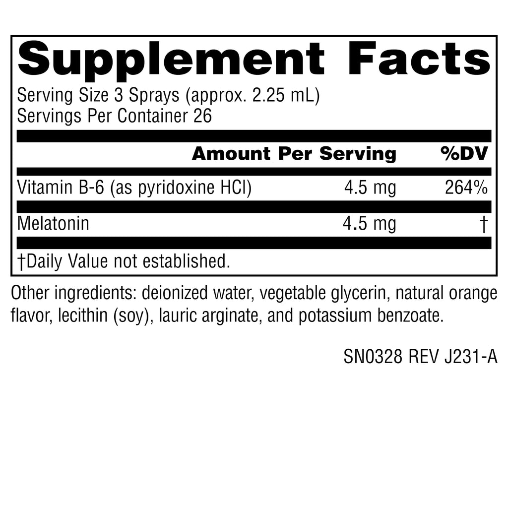 Source Naturals Sleep Science Melatonin NutraSpray, 1.5 mg - 2 Fluid oz | Orange Flavored | Helps Promote Sleep*