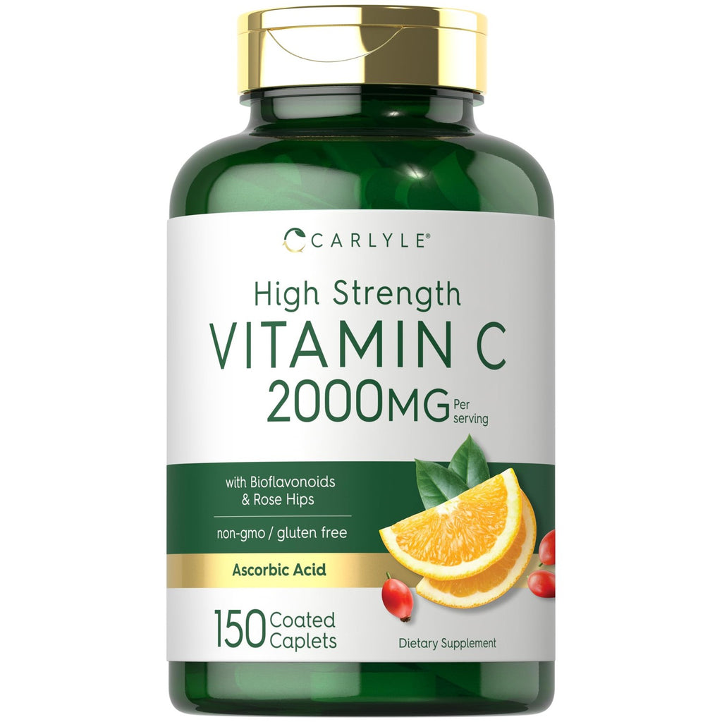 Carlyle Vitamin C 2000mg | with Rose Hips | 150 Caplets