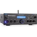 Buy now Pyle Wireless Bluetooth Power Amplifier System - 200W Dual Channel Sound Audio Stereo Receiver w/ USB, SD, AUX, MIC IN w/ Echo, Radio, LCD - For Home Theater Entertainment via RCA, Studio Use - PDA6BU Amplifier System without HDMI at indiglob india