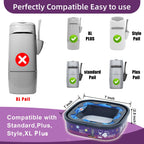 4 Pack Cat Litter Refills Bags Jumbo 28FT Cartridge Odor Control