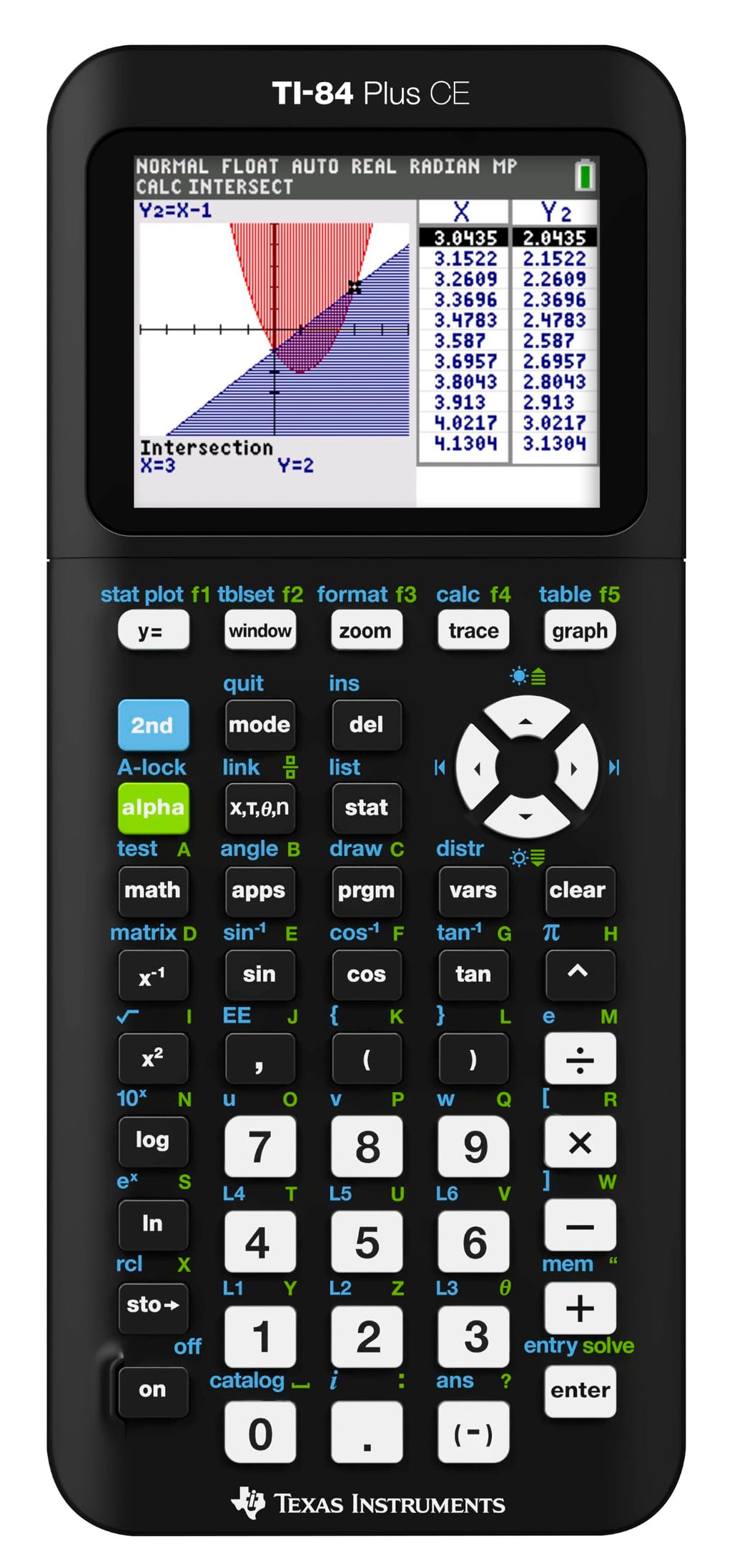 Texas Instruments TI-84 Plus CE Color Graphing Calculator, Black