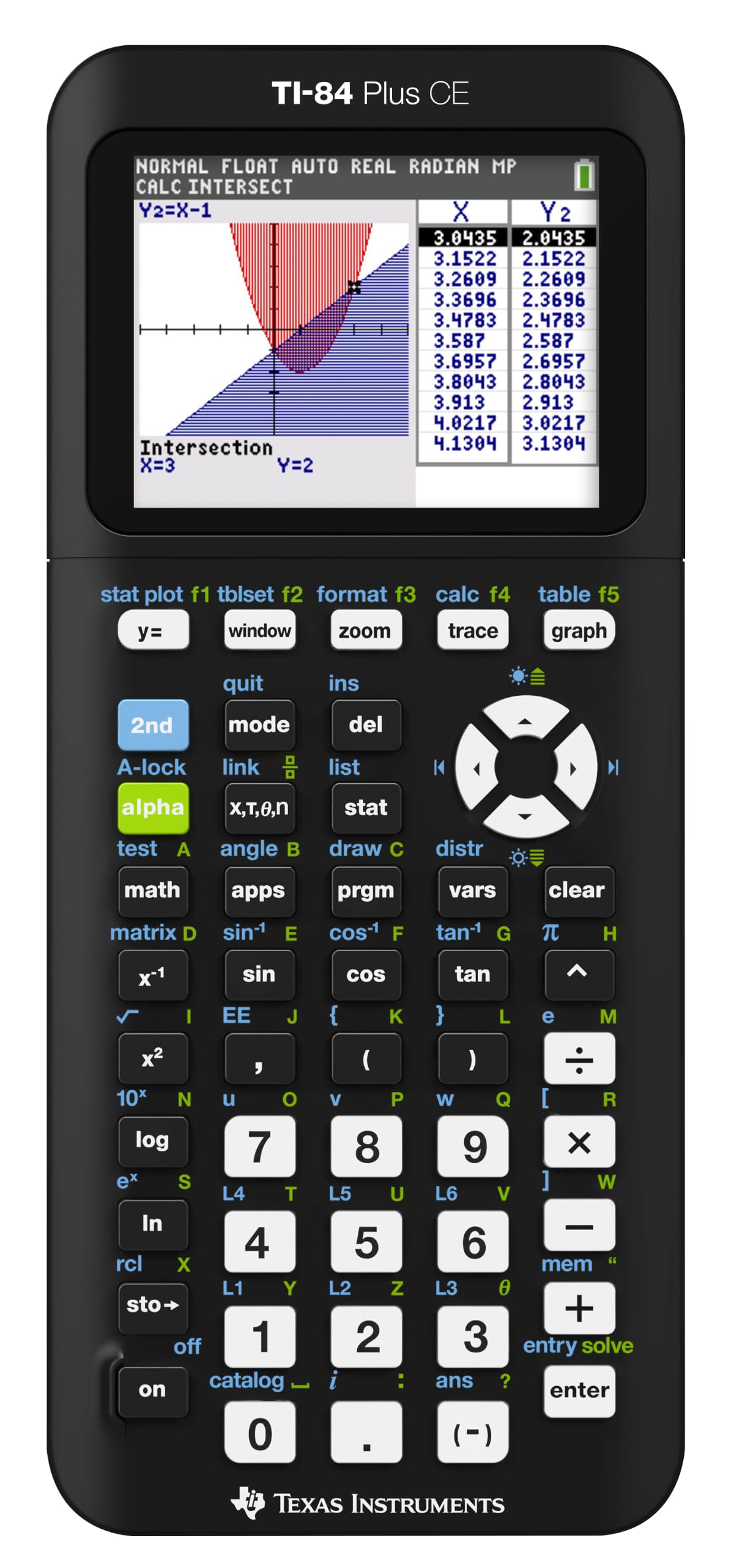 Texas Instruments TI-84 Plus CE Color Graphing Calculator, Black