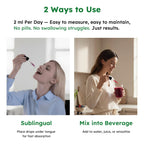 10-in-1 Liquid Collagen for Women, GLP Friendly Multi Collagen | Trim & Glow Hydrolyzed Collagen Burn Drops w. Hyaluronic Acid Biotin Green Tea & ACV, Digestive Gut Skin Health & Hair Growth