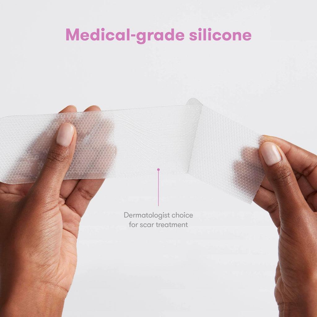 Frida Mom C-Section Silicone Strips for Recovery, Scar Treatment, Essential | Reusable Medical Grade Treatment for Keloid Scars, Includes Case & Pouch, Must Have for C-Section