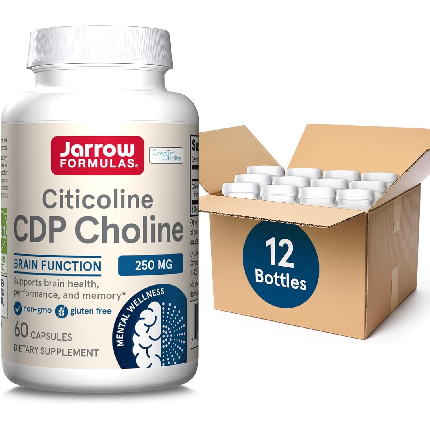 Buy now Jarrow Formulas Citicoline CDP Choline 250 MG, CDP Choline Supplement Supports Brain Health, Performance and Memory, 120 Capsules, Up to a 120 Day Supply 6 Count (Pack of 120) 60 Count (Pack of 12) at indiglob india