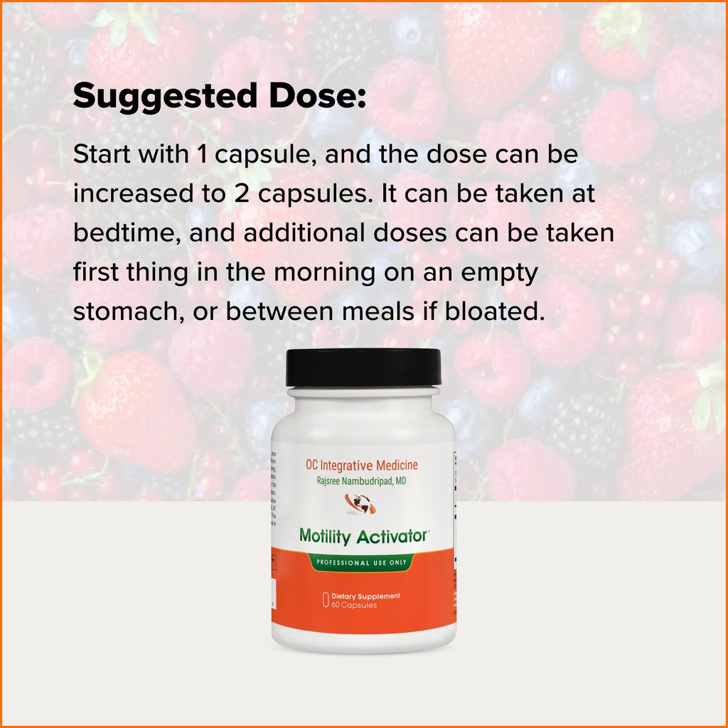 Motility Activator by Dr. Rajsree, MD | Digestive Support for Gas, Bloating & Occasional Constipation | Promotes Small Intestine Movement | Ginger & Artichoke Extract | 60 Capsules