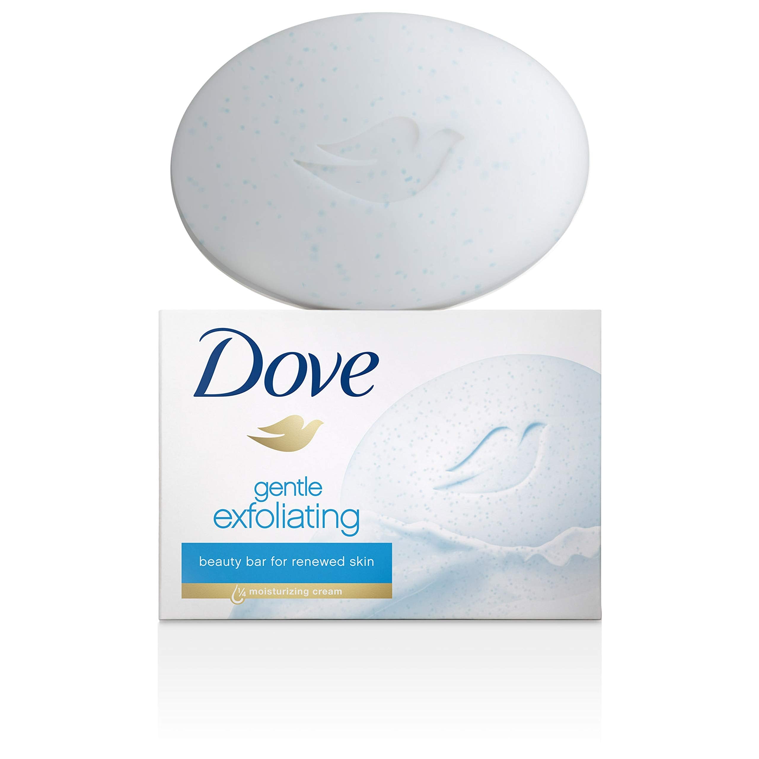 Buy now Dove Beauty Bar for Softer Skin Gentle Exfoliating More Moisturizing Than Bar Soap 3.75 oz 6 Bars at indiglob india