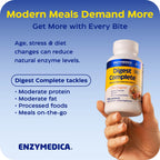 Enzymedica Digest Complete - Helps Gas & Bloating - 90 Caps | Digestive Enzyme Supplement for Women & Men, Enzyme Capsules for Digestion, Gut Health Support, Energy Support, Vegan