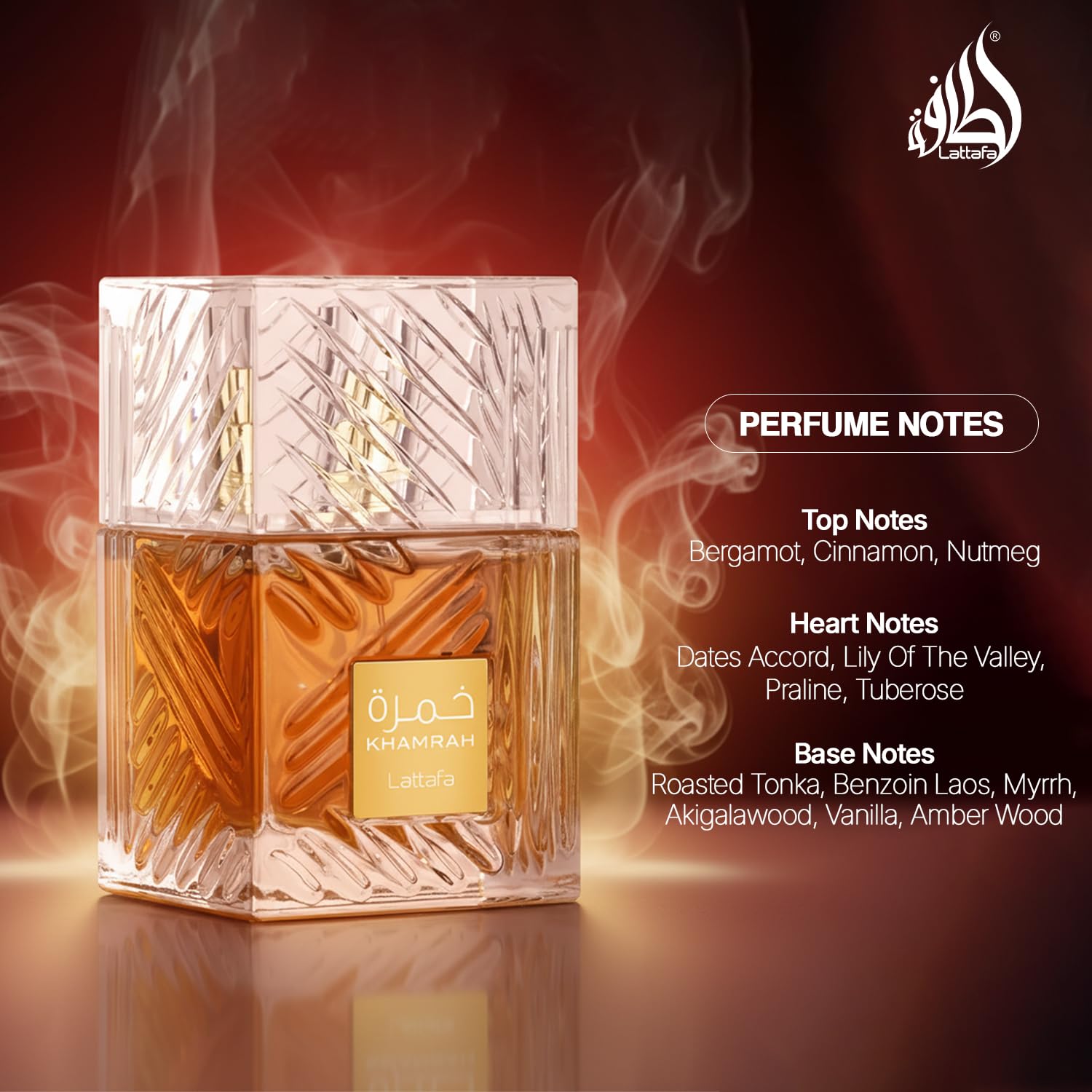 Lattafa Khamrah - Vanilla, Warm Spicy, Amber, Cinnamon - Eau de Parfum Long-Lasting Fragrance for Unisex, 3.40 Ounce / 100 ml | Unisex, Long-Lasting Fragrance, 3.40 Ounce / 100 Unisex, Long-Lasting Fragrance, 3.40 Ounce / 100 ml