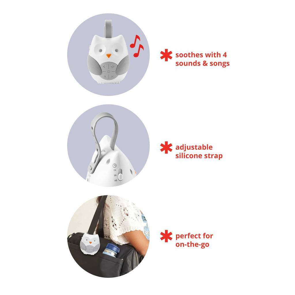 Skip Hop Portable Baby Sound Machine, Stroll & Go, Owl