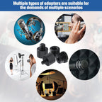 Buy now 8 Pieces Mic Stand Adapter 5/8 Female to 3/8 Male and 3/8 Female to 5/8 Male, 5/8 Female to 1/4 Male and 1/4 Female to 5/8 Male Screw Thread Adapter Mic Thread Adapter Set for Microphone (Black) at indiglob india