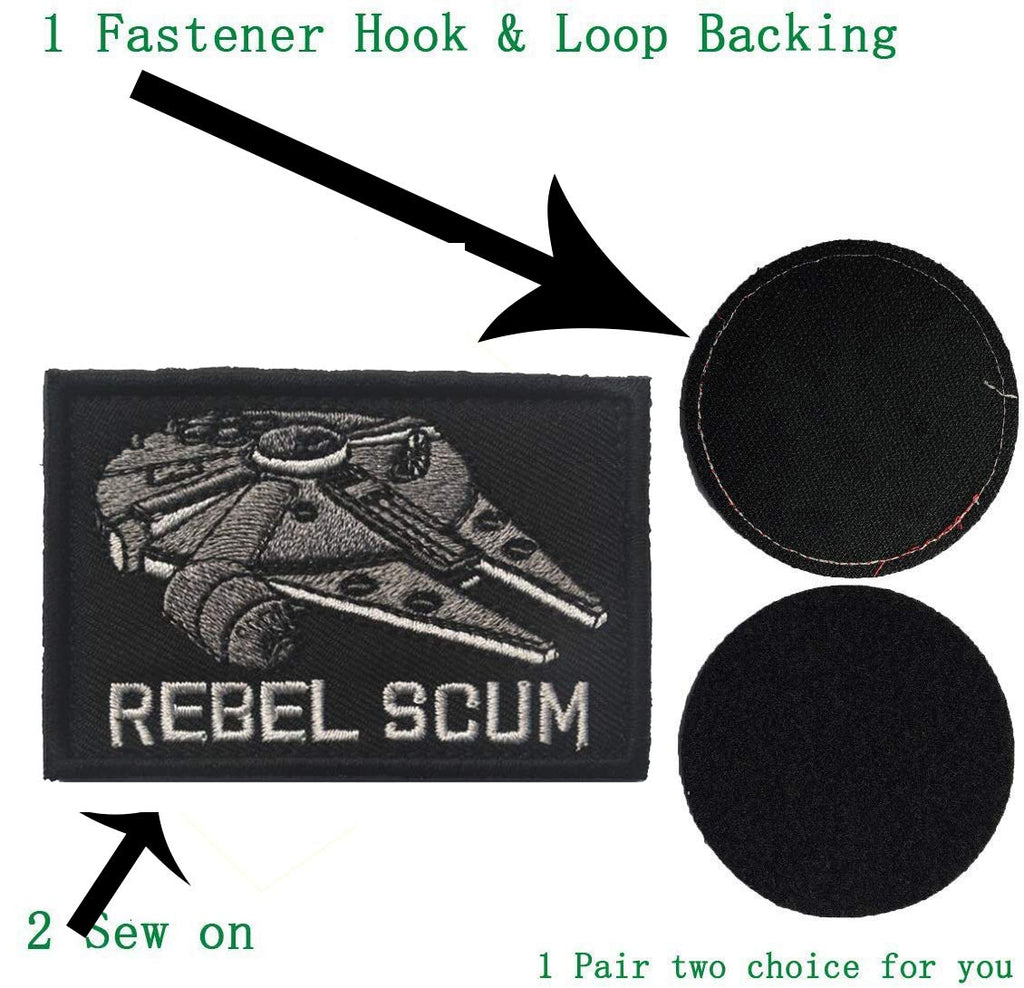 Buy now 4 Pieces Embroidered Morale Hook and Loop Fastener Tactical Patches at indiglob india