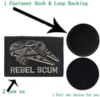 Buy now 4 Pieces Embroidered Morale Hook and Loop Fastener Tactical Patches at indiglob india