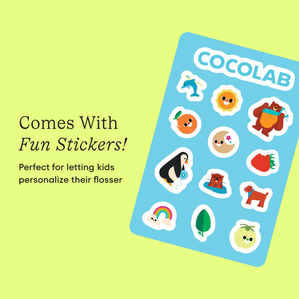 Kids Reflosser by COCOLAB, BPA-Free Floss Holder for Children, 1-Pack