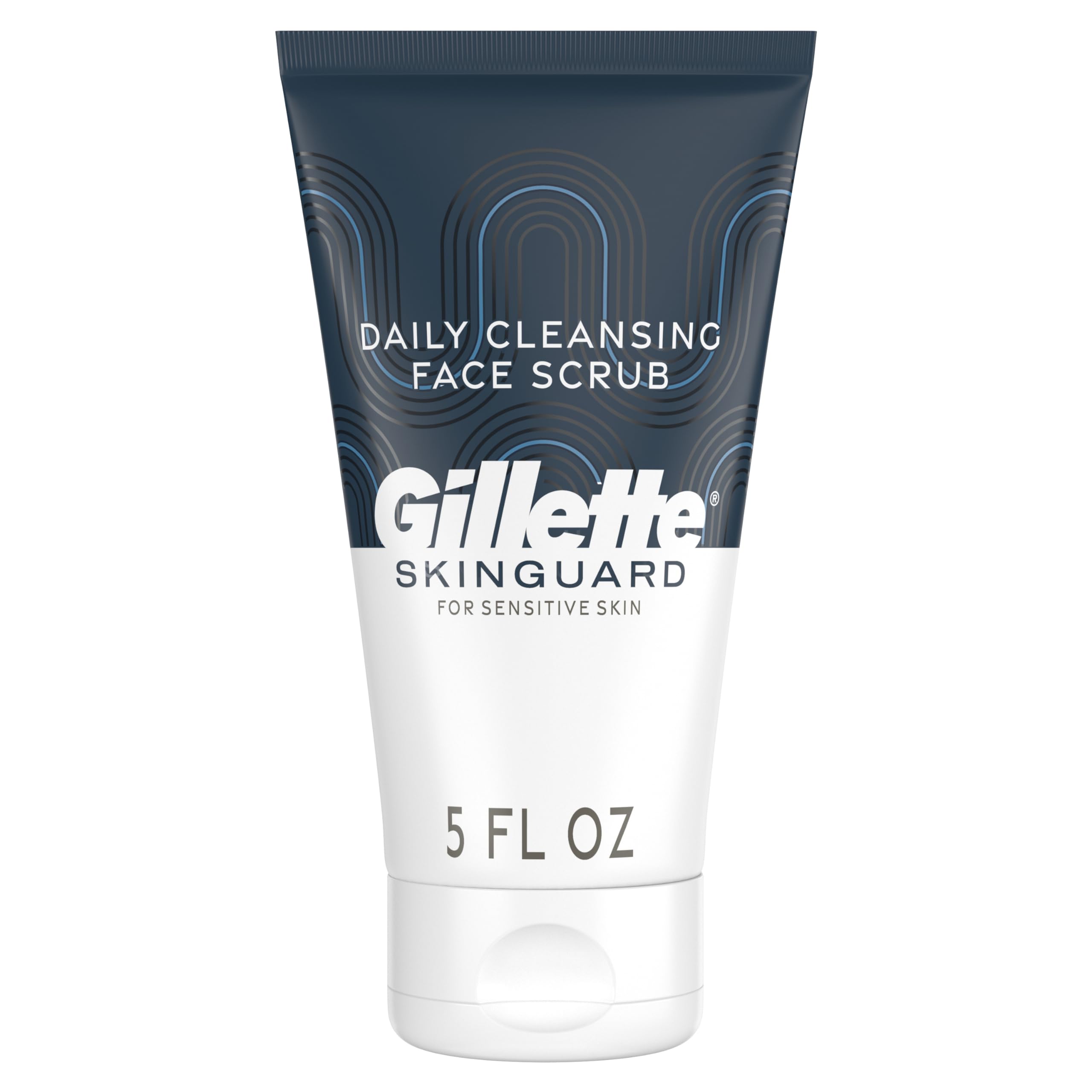 Buy now Gillette SkinGuard Face Scrub for Men, 5 oz Daily Cleansing Exfoliating Face Scrub with Shea Butter and Charcoal at indiglob india