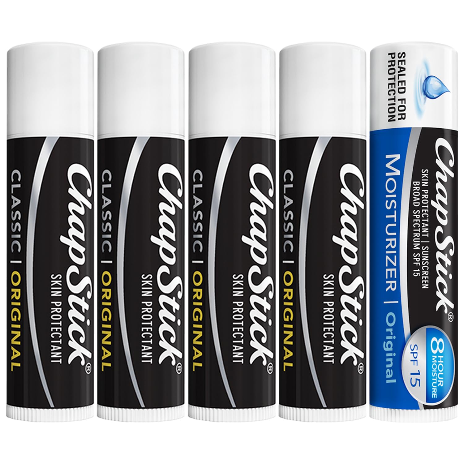 Buy now ChapStick Moisturizer Original Lip Balm Tubes, SPF 15 and Skin Protectant - 0.15 Oz (Pack of 3) 1 Count (Pack of 5) Original at indiglob india