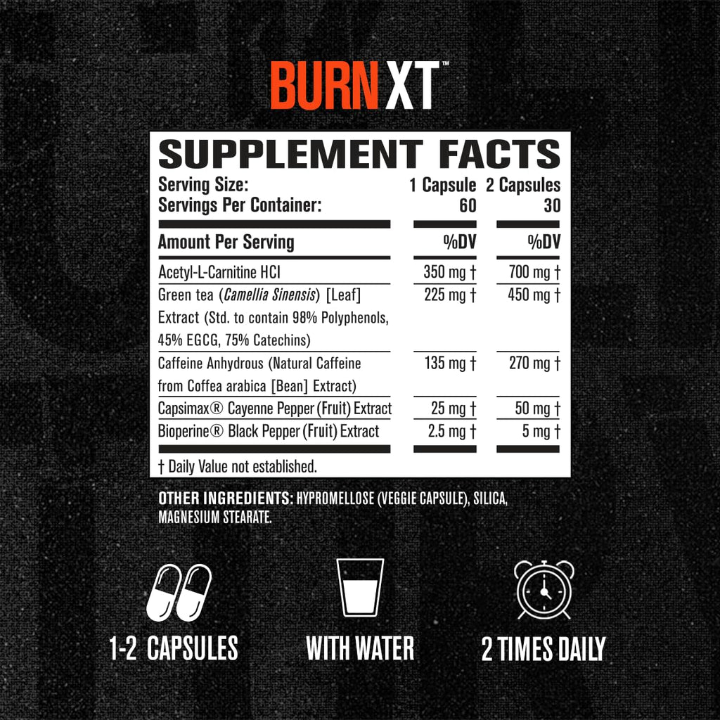 Jacked Factory Burn-XT + Lean-PM Kit – 24-Hour Body Composition & Metabolism Support Stack – Day & Night Formula – 60 Count, 2 Pack