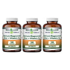 Amazing Formulas Calcium Magnesium Zinc + Vitamin D3 Supplement | 500 Tablets | Non-GMO | Gluten-Free | Made in USA